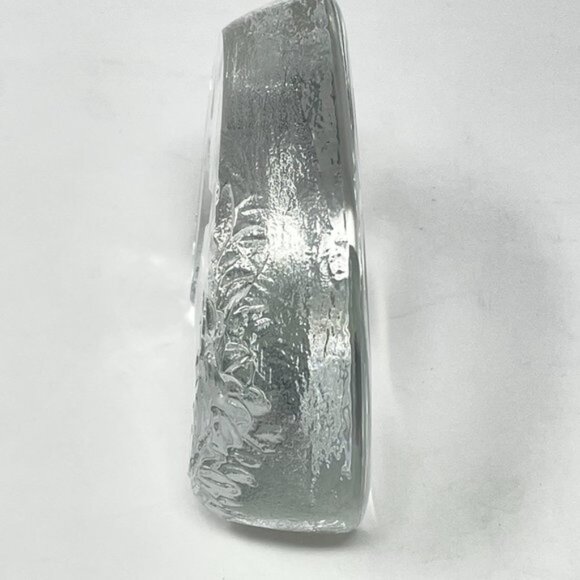 Mats Jonasson Baby Fawn Signed Lead Crystal Swedish Art Glass Paperweight - Picture 3 of 10